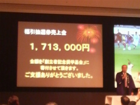 抽選会売り上げ